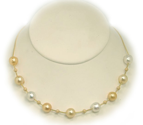Golden South Sea Pearl Necklace, Golden South Sea Pearls