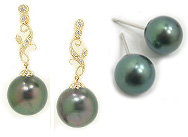tahitian Pearl Earrings