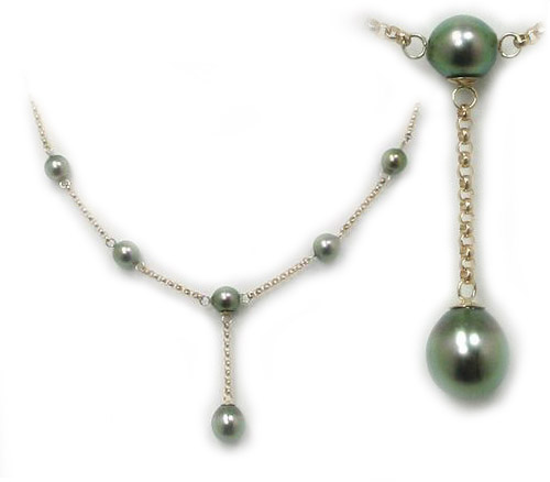 Gray Tahitian Pearl Necklace