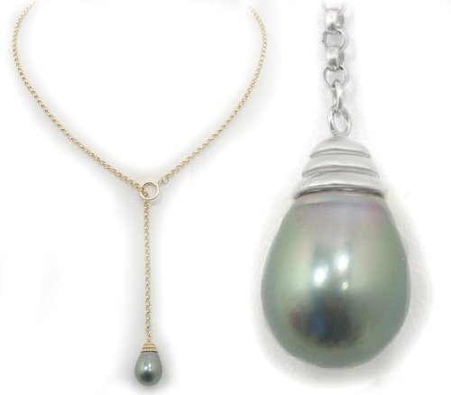 Solitaire Tahitian Pearl Necklace