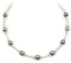 Tahitian Pearl Tincup Necklace