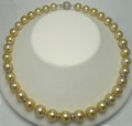AAA Top Quality Golden South Sea Pearl Necklace