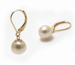 Dangle South Sea Pearl Earrings