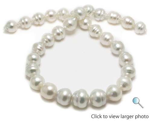 15mm White South Sea Pearl Strand Necklace