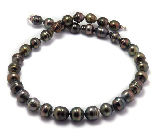 Burgundy overtone ahitian pearl necklace