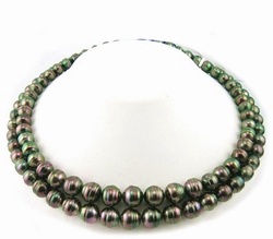 Two Strand Tahitian Pearl Necklace