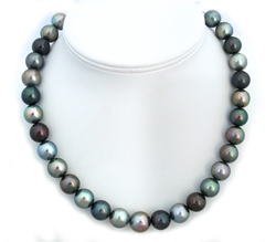 Jewel Tone Tahitian Pearl Necklace