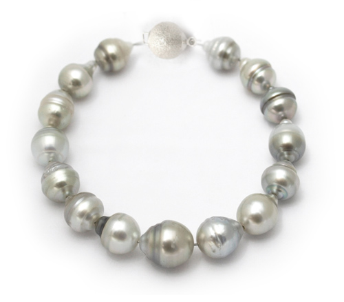 Silver Gray Tahitian pearl bracelet