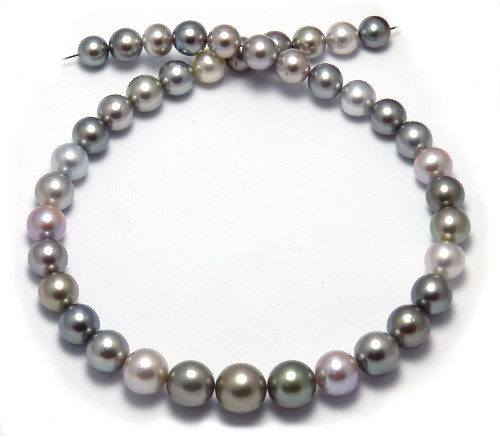 Pastel Tahitian Pearl Necklace with Freshwater Pearls