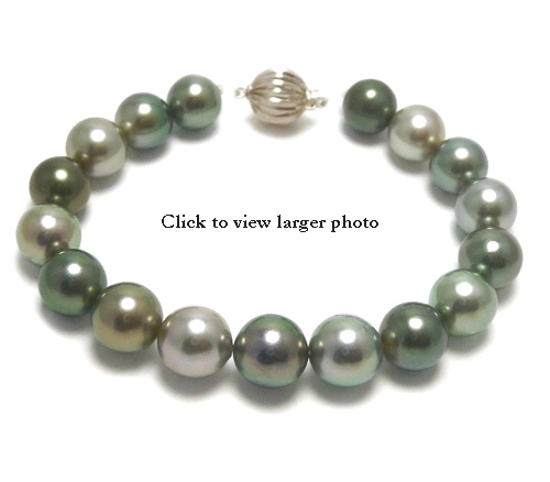 Multi Color Tahitian Pearl Bracelet