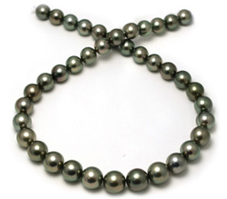 Round Tahitian Pearl Necklace
