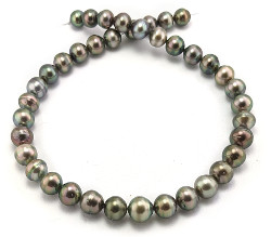 Roundish Tahitian Pearl necklace