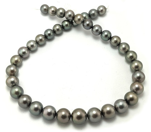 Silvery Medium Gray Tahitian Pearl Necklace