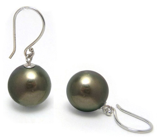 Tahitian Pearl Dangle Earrings