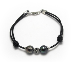 Tahizea Tahitian pearl bracelet duo