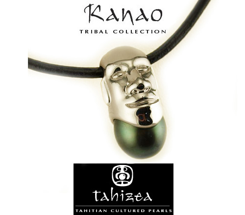 Tahizea Tahitian Pearl Necklace in Sterling Silver