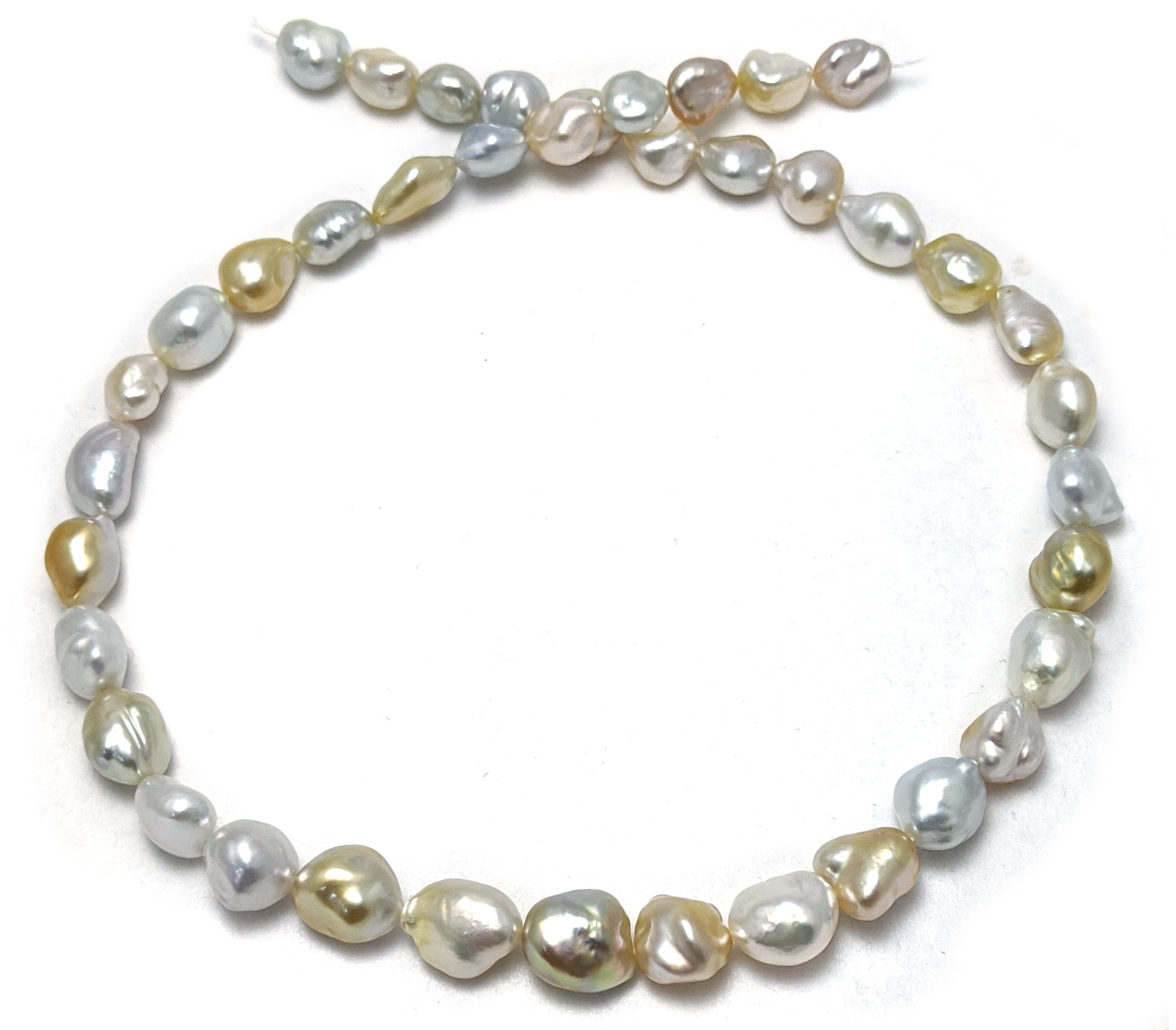 Gemini .Gems South Sea Pearl Necklace 10mm Original Certified Fresh Water  Pearls Neckpiece 54 Beads Safed Sachhe Moti Ki Mala पर्ल नेकलेस मोती माला  Motiyon Ke Haar for Wearing Purpose : Amazon.in: