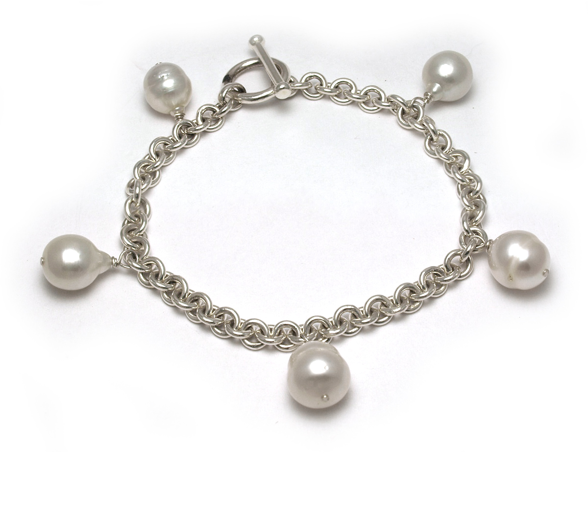 Beautiful Ivory Pearl Charm Bracelet – At Your Witts End